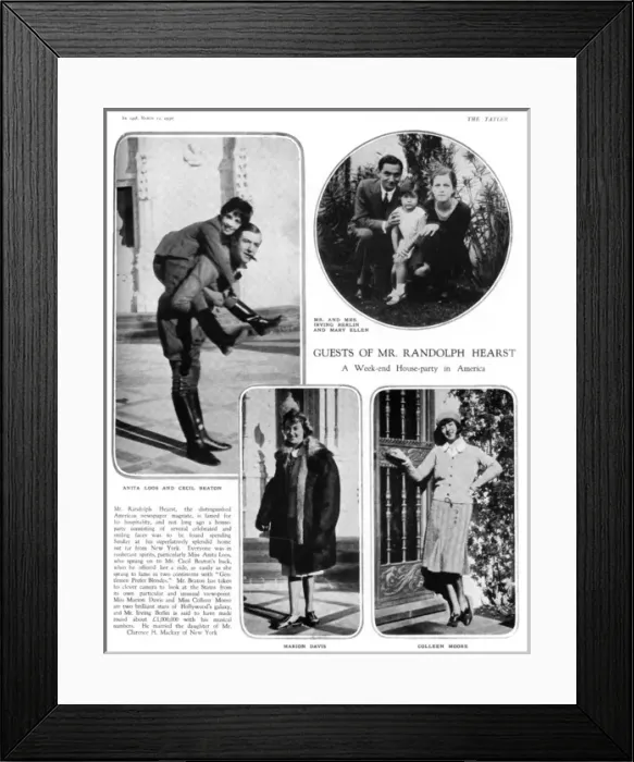 Framed Print : Guests of Mr Randolph Hearst Framed Print : Guests of Mr Randolph Hearst