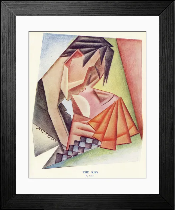 Framed Print : The Kiss by Autori Framed Print : The Kiss by Autori