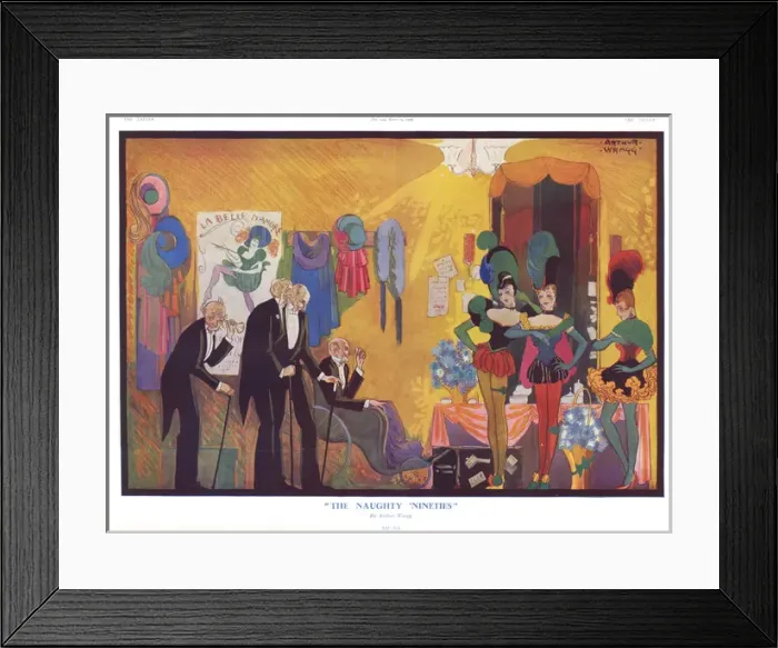 Framed Print : The Naughty Nineties by Arthur Wragg Framed Print : The Naughty Nineties by Arthur Wragg