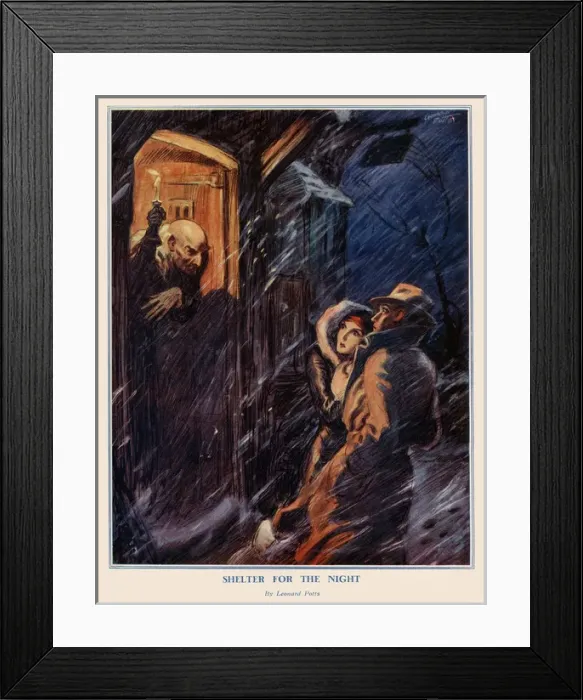 Framed Print : Shelter for the Night by Leonard Potts Framed Print : Shelter for the Night by Leonard Potts