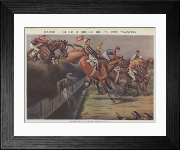 Framed Print : Bechers Ghost - the Grand National Framed Print : Bechers Ghost - the Grand National