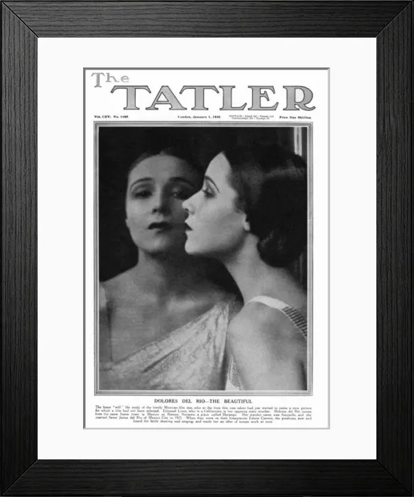 Framed Print : Tatler cover - Dolores del Rio Framed Print : Tatler cover - Dolores del Rio