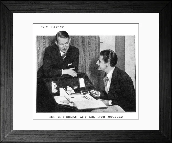 Framed Print : Ivor Novello (right)