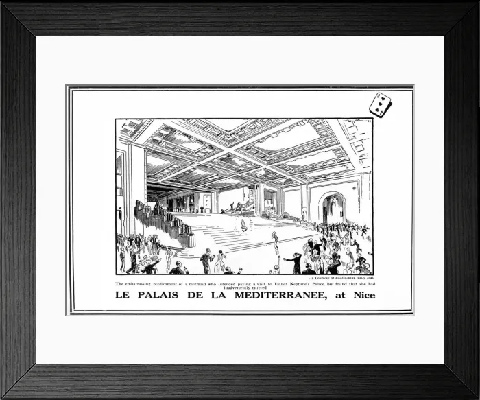Framed Print : Le Palais de la Mediterranee at Nice