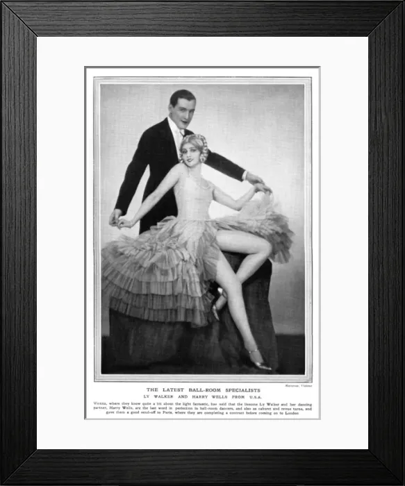 Framed Print : Ly Walker and Harry Wells, ballroom specialists Framed Print : Ly Walker and Harry Wells, ballroom specialists