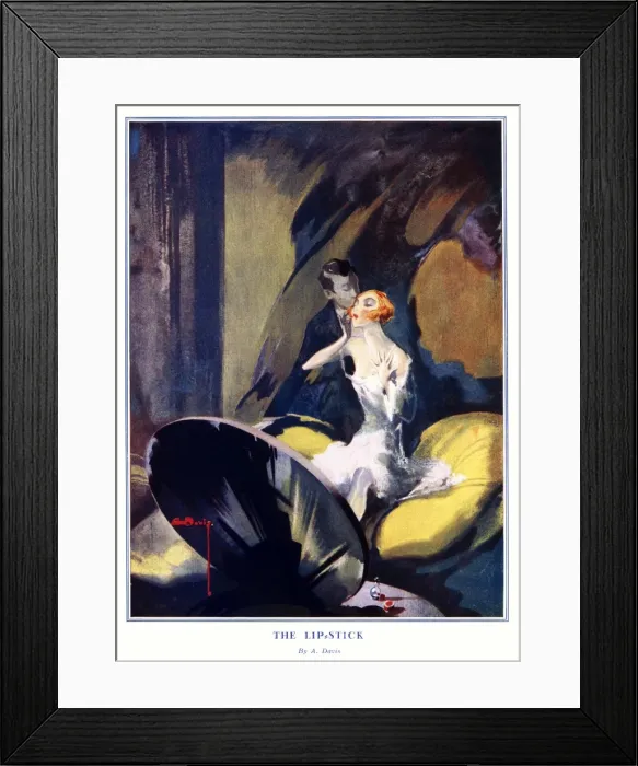 Framed Print : The Lipstick by A. Davis