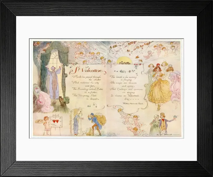 Framed Print : Will You Be My Valentine by A. K. Macdonald Framed Print : Will You Be My Valentine by A. K. Macdonald