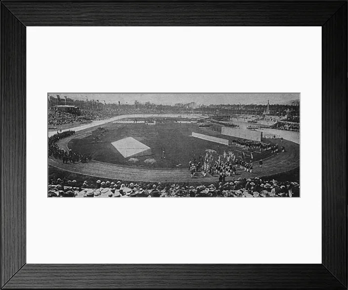 Framed Print : Opening of Berlin Stadium - venue for 1916 Olympics
