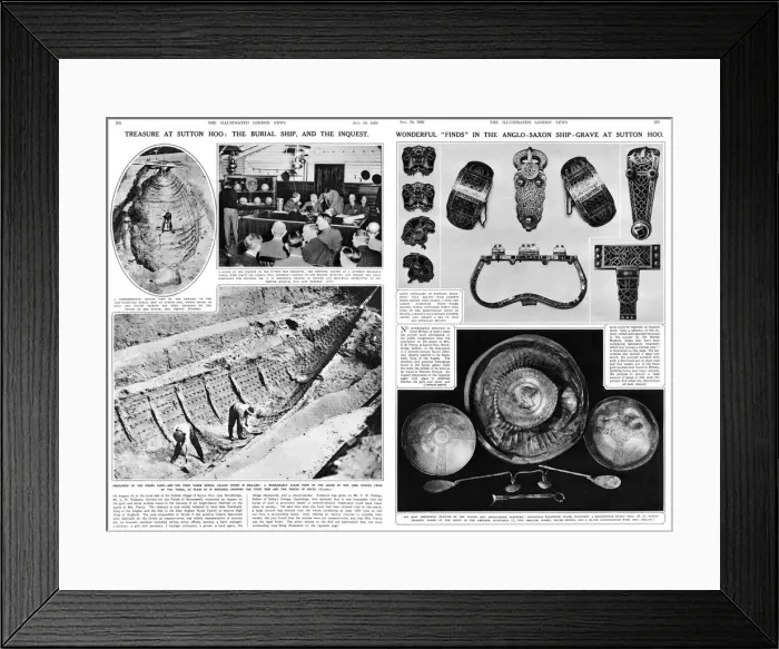 Framed Print : Sutton Hoo treasure