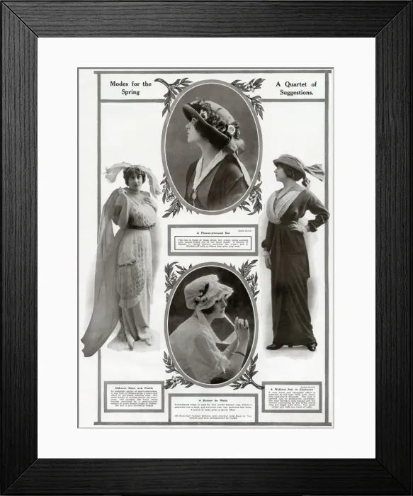 Framed Print : Clothing for Spring 1913