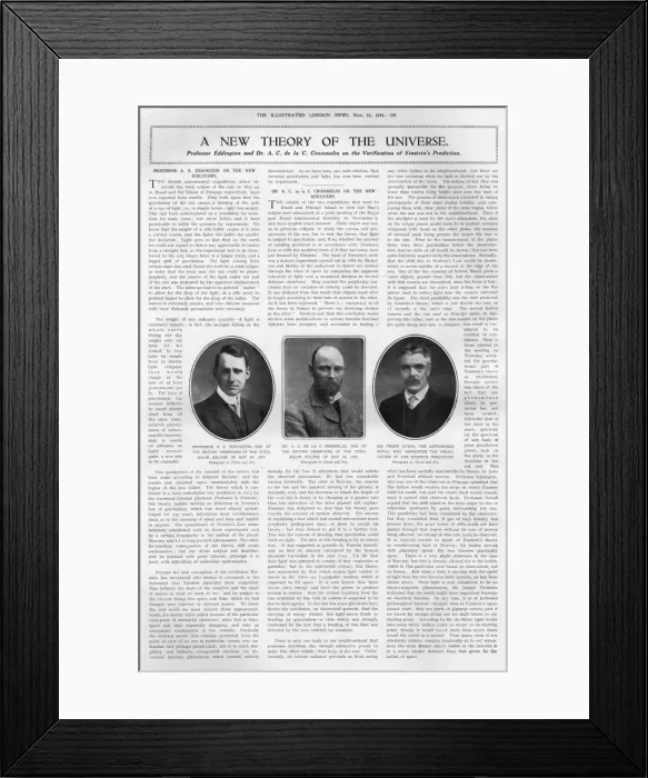 Framed Print : A New Theory of the Universe Framed Print : A New Theory of the Universe