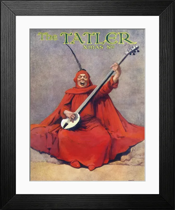 Framed Print : The Tatler Christmas number cover by John Hassall