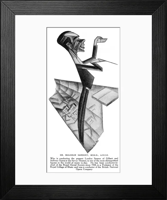 Framed Print : Dr. Malcolm Sargent by Autori