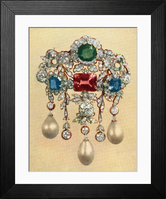 Framed Print : The brooch of the Romanoffs
