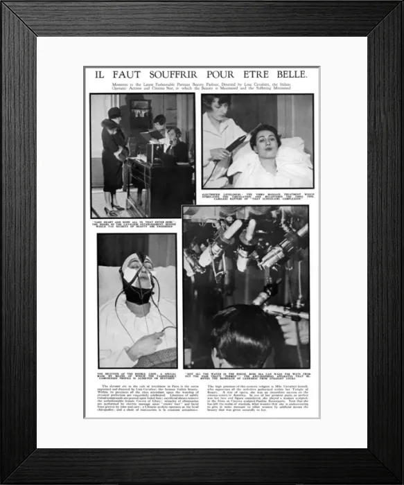 Framed Print : Scenes from a Parisian Beauty Parlour Framed Print : Scenes from a Parisian Beauty Parlour