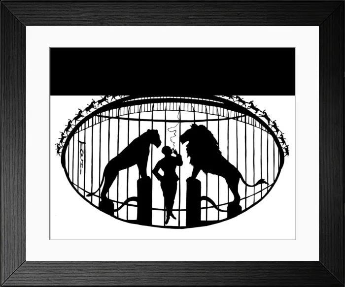 Framed Print : Circus Silhouette Framed Print : Circus Silhouette