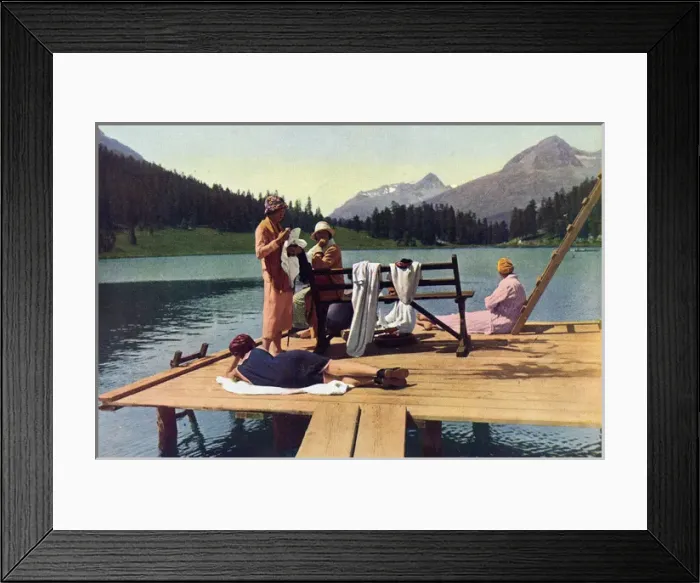 Framed Print : Sunbathing in the Swiss Alps Framed Print : Sunbathing in the Swiss Alps