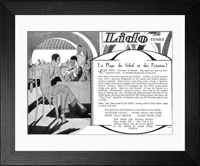 Framed Print : Holidays in Venice, 1920s Framed Print : Holidays in Venice, 1920s