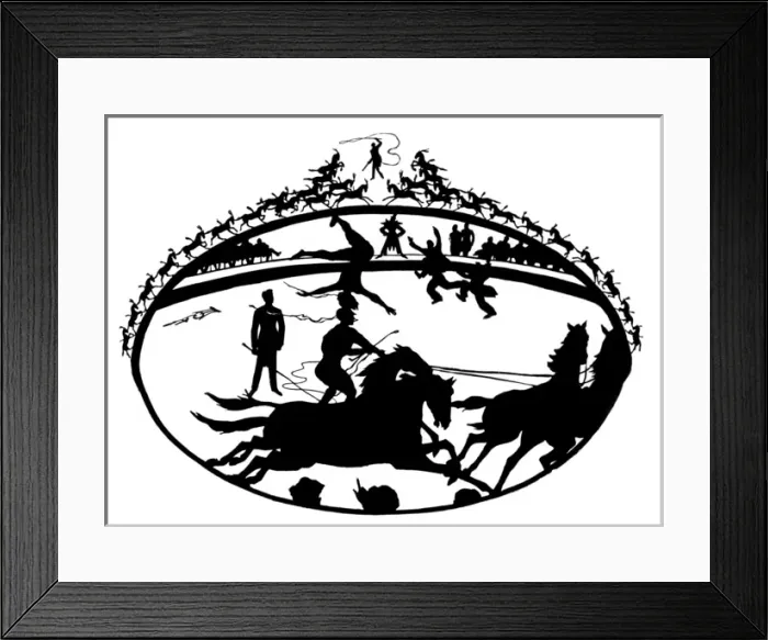 Framed Print : Circus Silhouette Framed Print : Circus Silhouette