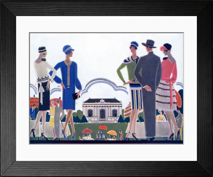 Framed Print : A 1920s garden party Framed Print : A 1920s garden party