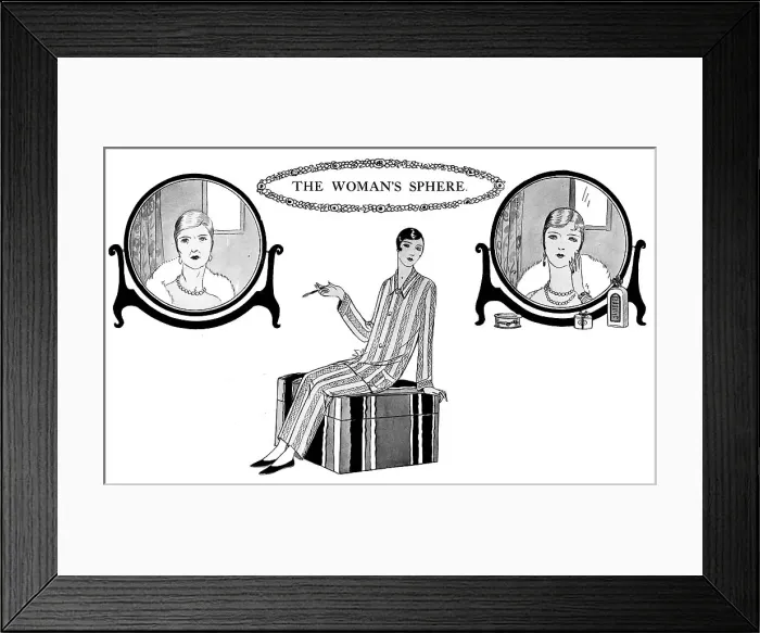 Framed Print : Fashion advice in The Sphere Framed Print : Fashion advice in The Sphere