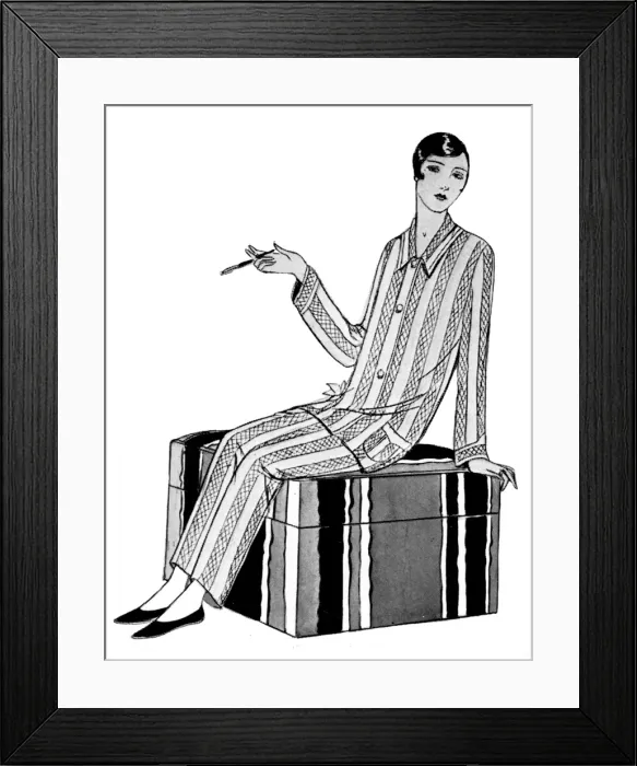 Framed Print : Aertex pyjamas