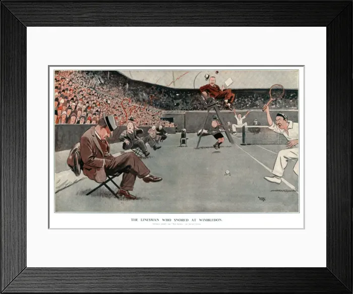 Framed Print : The Linesman Who Snored at Wimbledon Framed Print : The Linesman Who Snored at Wimbledon