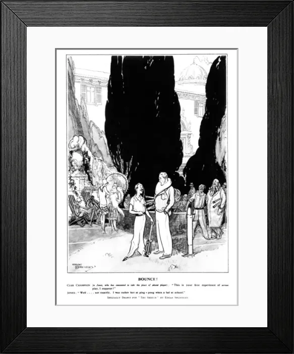 Framed Print : Bounce. Club Champion (to Jones, who has consented to take the place of absent player) Framed Print : Bounce. Club Champion (to Jones, who has consented to take the place of absent player)
