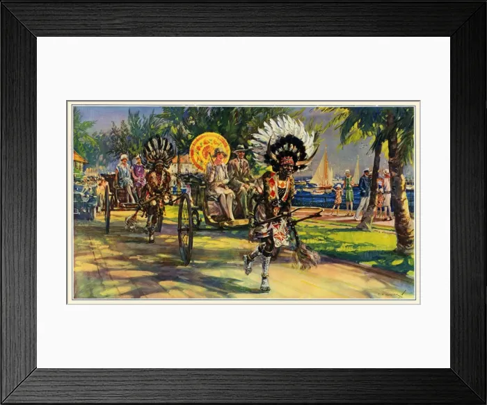 Framed Print : Zulu Rickshaw Drivers, 1928 Framed Print : Zulu Rickshaw Drivers, 1928