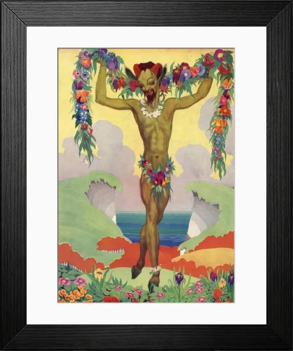 Framed Print : The Faun Who Found an English Summer Perfect Framed Print : The Faun Who Found an English Summer Perfect
