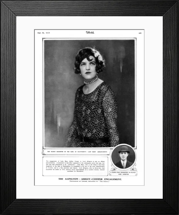 Framed Print : Lady Mary Ashley-Cooper, 1928