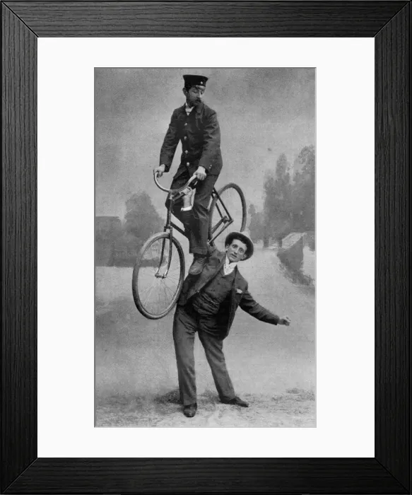 Framed Print : M. Spadoni, juggler and balancer