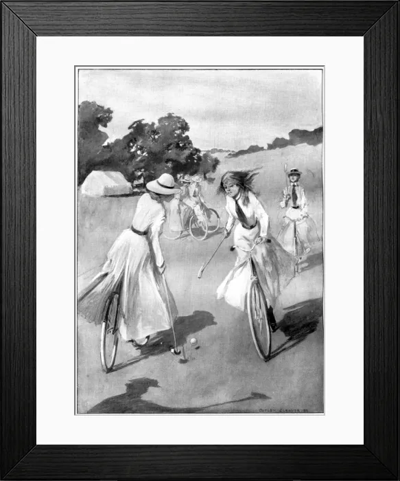 Framed Print : Bicycle hockey Framed Print : Bicycle hockey