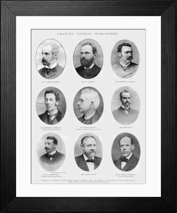 Framed Print : Leading London Publishers in 1899 Framed Print : Leading London Publishers in 1899
