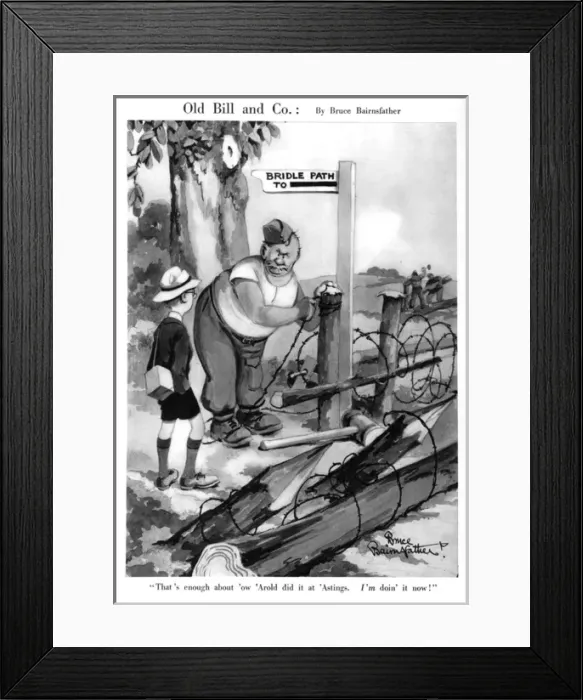 Framed Print : Old Bill and Co. July 1940 Framed Print : Old Bill and Co. July 1940