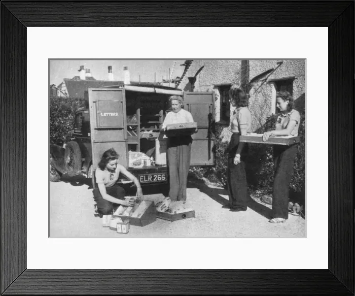 Framed Print : Mobile Canteen being unloaded Framed Print : Mobile Canteen being unloaded