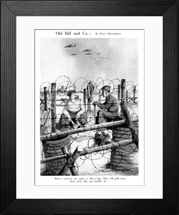 Framed Print : Old Bill and Co. July 1940 Framed Print : Old Bill and Co. July 1940