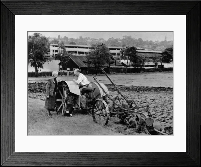 Framed Print : Ploughing Wimbledon Car Park Framed Print : Ploughing Wimbledon Car Park