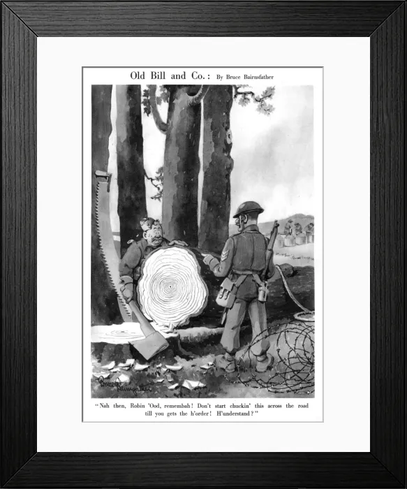 Framed Print : Old Bill and Co. July 1940