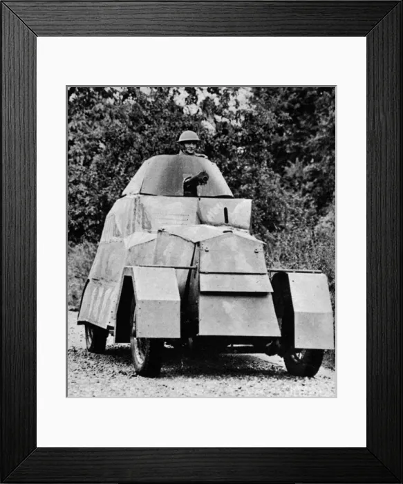 Framed Print : Makeshift Home Guard Tank Framed Print : Makeshift Home Guard Tank