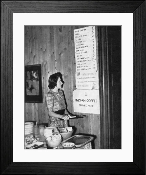 Framed Print : The National Gallerys Wartime Canteen