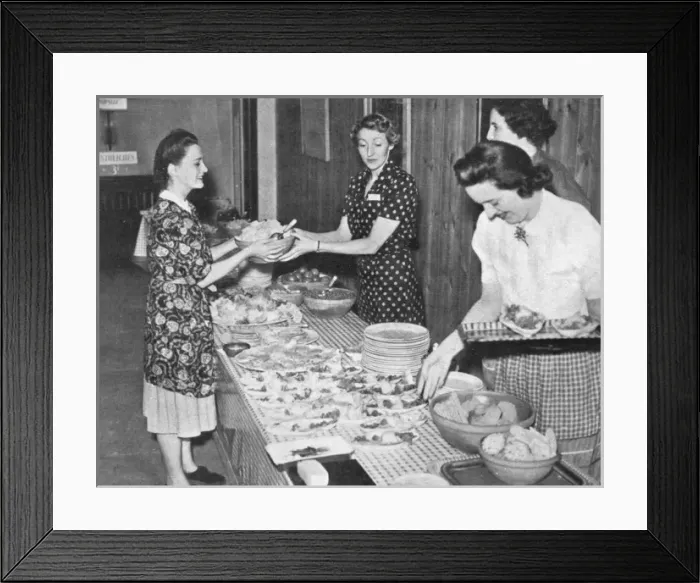 Framed Print : The National Gallerys Wartime Canteen Framed Print : The National Gallerys Wartime Canteen