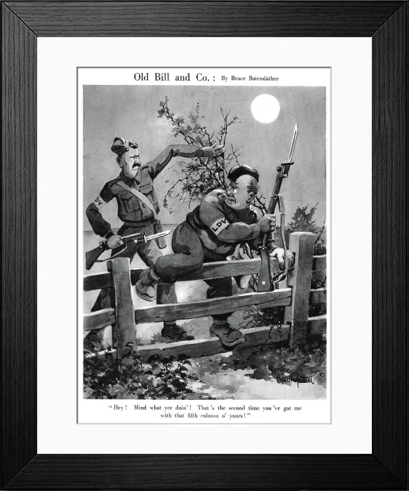 Framed Print : Old Bill and Co. August 1940 Framed Print : Old Bill and Co. August 1940