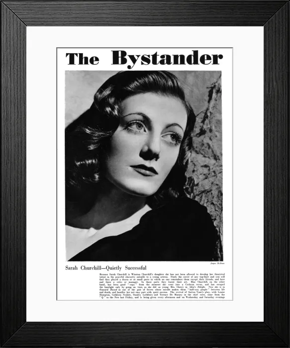 Framed Print : Sarah Churchill, 1940 Framed Print : Sarah Churchill, 1940