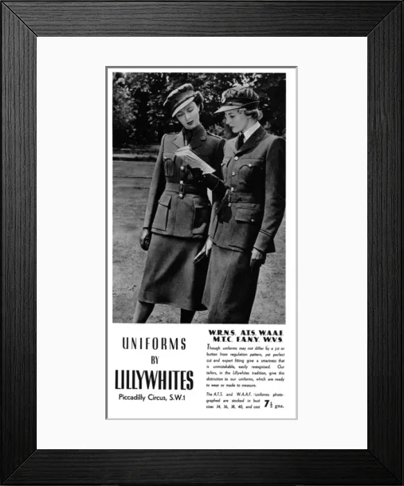 Framed Print : Lilywhites Advertisement, 1940 Framed Print : Lilywhites Advertisement, 1940