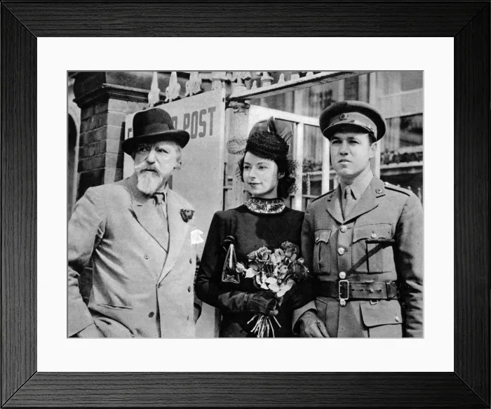 Framed Print : Augustus John at his Daughters Wedding Framed Print : Augustus John at his Daughters Wedding
