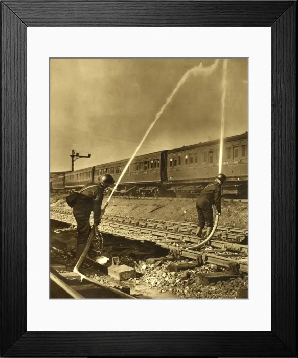 Framed Print : Southern Railway Firemen Framed Print : Southern Railway Firemen