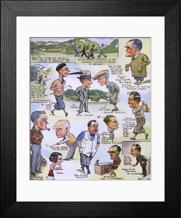 Framed Print : Birkdale Golf Club and some of its members by Mel Framed Print : Birkdale Golf Club and some of its members by Mel