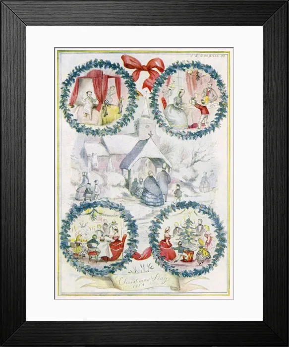 Framed Print : Christmas Day 1854 Framed Print : Christmas Day 1854