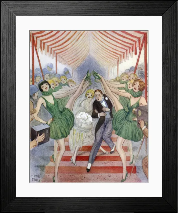 Framed Print : The Show-Girls Wedding by Wallis Mills Framed Print : The Show-Girls Wedding by Wallis Mills